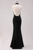 Load image into Gallery viewer, Mermaid Brown Halter Bridesmaid Dress