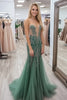 Load image into Gallery viewer, Agave Sparkly Sheath Strapless Prom Dress with Lace