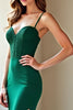 Load image into Gallery viewer, Dark Green Corset Mermaid Long Prom Dress with Lace