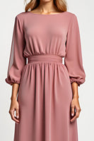 Load image into Gallery viewer, Blush A Line Round Neck Long Mother of the Bride Dress