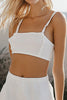Load image into Gallery viewer, 2-Piece Spaghetti Straps White A Line Micro Graduation Dress