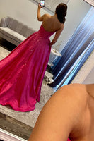 Load image into Gallery viewer, Princess Sparkly Black Beaded Ball Gown Long Prom Dress