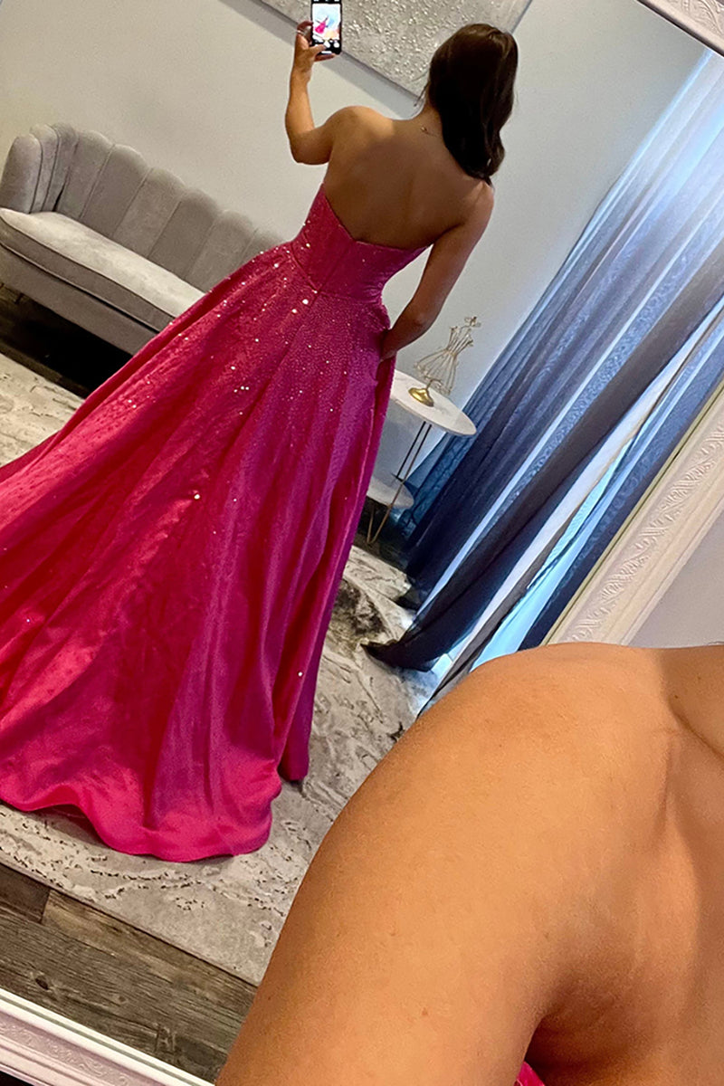 Load image into Gallery viewer, Princess Sparkly Black Beaded Ball Gown Long Prom Dress