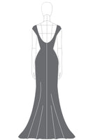 Load image into Gallery viewer, Dark Grey Sheath Embroidery Long Formal Dress