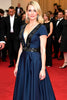 Load image into Gallery viewer, Ruched A Line Navy Satin Long Gala Dress with Short Sleeves