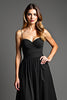 Load image into Gallery viewer, Black A Line Sweetheart Long Engagement Dress