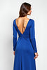 Load image into Gallery viewer, Sheath Royal Blue Long Sleeves Mother of the Bride Dress with 3D Flowers