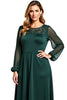 Load image into Gallery viewer, Pine A Line Long Sleeves Backless Mother of the Bride Dress with Lace