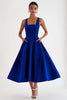 Load image into Gallery viewer, A Line Royal Blue Square Neck Long Formal Dress