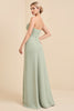 Load image into Gallery viewer, Matcha Sheath Maxi Strapless Bridesmaid Dress With Bow