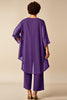 Load image into Gallery viewer, Peacock Chiffon Asymmetrical Jumpsuit Mother of the Bride Dress