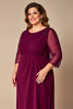 Load image into Gallery viewer, Burgundy Plus Size A Line Mother of the Bride Dress