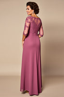 Load image into Gallery viewer, Desert Rose Chiffon Mother of the Bride Dress with Appliques