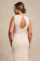 Load image into Gallery viewer, Apricot Chiffon Plus Size Mother of the Bride Dress with Ruffles