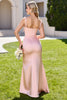 Load image into Gallery viewer, Candy Pink Sheath spaghetti Straps Maxi Bridesmaid Dress with Slit
