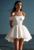 Load image into Gallery viewer, Sparkly White Sequins Mini Graduation Dress