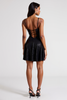 Load image into Gallery viewer, Black Sequins Pleated Keyhole Formal Dress