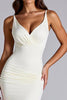 Load image into Gallery viewer, Ivory Sheath Pleated Sweetheart Long Formal Dress with Slit