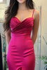 Load image into Gallery viewer, Fuchsia Mermaid Satin Sweetheart Long Prom Dress
