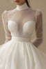 Load image into Gallery viewer, Tulle Tiered Little White Dress with Long Sleeves