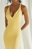 Load image into Gallery viewer, Daffodil Mermaid V Neck Long Prom Dress