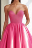 Load image into Gallery viewer, Sparkly Fuchsia Beaded Satin Ball Gown Long Prom Dress