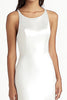 Load image into Gallery viewer, White Satin Scoop Midi Mermaid Engagement Dress