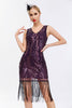 Load image into Gallery viewer, Sparkly Black Golden Bodycon Sleeveless 1920s Dress with Fringes