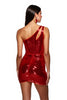 Load image into Gallery viewer, Sparkly Corset Dark Red Sequin Bodycon Short Prom Dress
