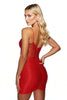 Load image into Gallery viewer, Sparkly Red Corset Satin Short Prom Dress with Beading