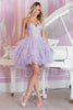 Load image into Gallery viewer, Sparkly Lilac A Line Beaded Tulle Short Prom Dress