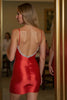 Load image into Gallery viewer, Sparkly Red Tight Bodycon Corset Short Satin Prom Dress