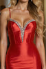 Load image into Gallery viewer, Sparkly Red Tight Bodycon Corset Short Satin Prom Dress