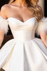 Load image into Gallery viewer, White Sweetheart Corset Short Prom Dress with Feathers