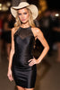 Load image into Gallery viewer, Sparkly Black Corset Halter Tight Short Prom Dress