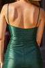 Load image into Gallery viewer, Dark Green Spaghetti Straps Bodycon Short Prom Dress