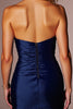 Load image into Gallery viewer, Navy Satin Bodycon Sweetheart Short Prom Dress