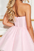 Load image into Gallery viewer, Pink Sweetheart Corset Short Tulle Prom Dress
