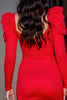 Load image into Gallery viewer, Red Bodycon Short Satin Prom Dress with Sleeves