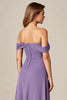 Load image into Gallery viewer, Tahiti Chiffon A Line Long Mother of the Bride Dress with Ruffles