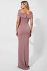 Load image into Gallery viewer, Vintage Mauve Satin Mermaid Mother of the Bride Dress with Ruffles