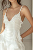 Load image into Gallery viewer, Ivory Chiffon V Neck Mini A Line Graduation Dress with Ruffles
