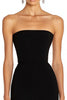 Load image into Gallery viewer, Black Strapless Satin Mermaid Maxi Formal Dress