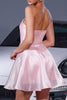 Load image into Gallery viewer, Blush Floral Organza A Line Short Prom Dress