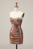 Load image into Gallery viewer, Sparkly Fuchsia Sweetheart Tight Sequin Short Prom Dress