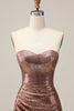 Load image into Gallery viewer, Sparkly Fuchsia Sweetheart Tight Sequin Short Prom Dress
