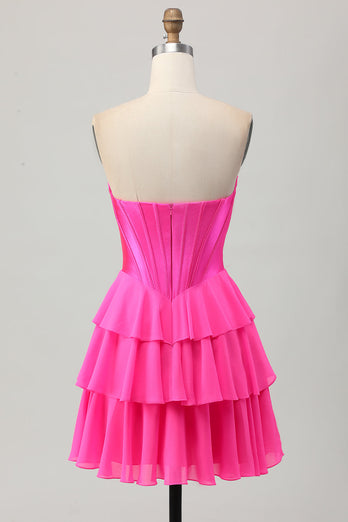Yellow Ruched Corset Sweetheart Short Prom Dress with Appliques