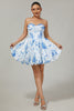 Load image into Gallery viewer, Pink Sweetheart Corset Floral Short Prom Dress