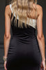 Load image into Gallery viewer, Black and White Patchwork One Shoulder Short Tight Cocktail Dress