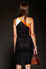 Load image into Gallery viewer, Black Patchwork One Shoulder Short Tight Cocktail Dress